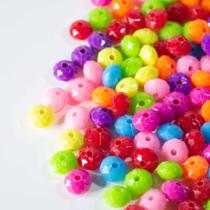 Miçanga Infantil Tipo Rondela Multi Color 8MM 210Un 43g
