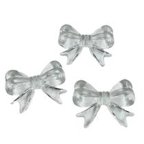 Miçanga Laço Transparente 36x47mm 10pçs Biju Acrílico 80g