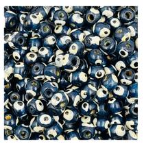 Miçanga Olho Grego 8mm 200pçs Preto e Branco Madeira Artesanato 36g Miçanga Olho Grego 8mm 200pçs Preto e Branco Madeira Artesanato 36g