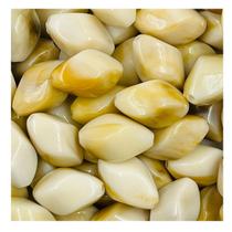 Miçanga Oval 20x13mm 30pçs Passante Mesclado Marfim 45g Miçanga Oval 20x13mm 30pçs Passante Mesclado Marfim 45g