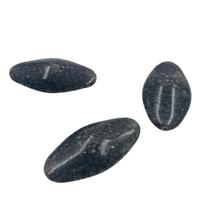 Miçanga Oval Cinza 45x23mm 5pçs Marmorizada Passante 35g Miçanga Oval Cinza 45x23mm 5pçs Marmorizada Passante 35g