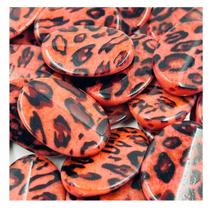 Miçanga Oval Rosa com Preto 29x21mm 10pçs Pastilha Passante 25g Miçanga Oval Rosa com Preto 29x21mm 10pçs Pastilha Passante 25g