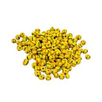 Miçanga para Guia Amarelo com Linhas Artesanato 4mm de 500g