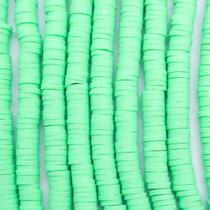 Miçanga Passante 5 Fios Disco Fimo Verde 6mm 1500pçs 70g Pulseira Miçanga Passante 5 Fios Disco Fimo Verde 6mm 1500pçs 70g Pulseira