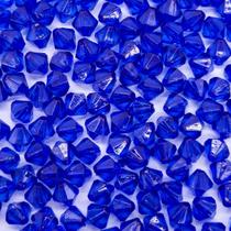 Miçanga Passante Balão Facetado Acrílico Azul Escuro 8mm 10pçs 5g Miçanga Passante Balão Facetado Acrílico Azul Escuro 8mm 10pçs 5g