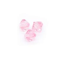 Miçanga Passante Balão Facetado Acrílico Rosa Bebê 8mm 100pçs 50g - Macall