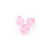 Miçanga Passante Balão Facetado Acrílico Rosa Bebê 8mm 100pçs 50g Miçanga Passante Balão Facetado Acrílico Rosa Bebê 8mm 100pçs 50g