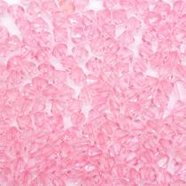 Miçanga Passante Balão Facetado Acrílico Rosa Bebê 8mm 200pçs 100g Miçanga Passante Balão Facetado Acrílico Rosa Bebê 8mm 200pçs 100g