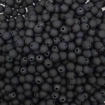 Miçanga Passante Bola Emborrachada 8mm 10pçs Bijuteria 4g Escolha a Cor