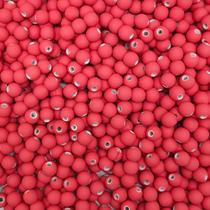 Miçanga Passante Bola Emborrachada 8mm 50pçs Bijuteria 20g Escolha a Cor