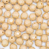 Miçanga Passante Bola Facetada Plástico Marrom 16mm 10pçs 22g Miçanga Passante Bola Facetada Plástico Marrom 16mm 10pçs 22g