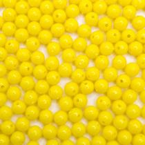 Miçanga Passante Bola Lisa Plástico 6mm 500pçs 75g Escolha a Cor