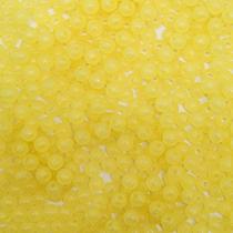 Miçanga Passante Bola Lisa Plástico Amarelo Transparente 6mm 100pçs 15g Miçanga Passante Bola Lisa Plástico Amarelo Transparente 6mm 100pçs 15g