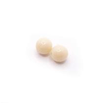 Miçanga Passante Bola Lisa Plástico Beje 6mm 1000pçs 150g