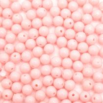 Miçanga Passante Bola Lisa Plástico Rosa Bebê 6mm 100pçs 15g Miçanga Passante Bola Lisa Plástico Rosa Bebê 6mm 100pçs 15g