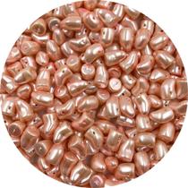 Miçanga Passante Champagne 12x9mm Curvo 10pçs 7g