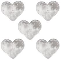 Miçanga Passante Coração 24x27mm Acrílico Biju 20pçs 60g