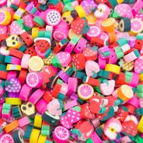 Miçanga Passante Fimo Diversos Colorido 100pçs Escolha o Modelo Miçanga Passante Fimo Diversos Colorido 100pçs Escolha o Modelo