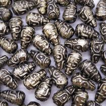 Miçanga Passante Gota Abs Níquel Envelhecido 15x26mm 150pçs 500g Miçanga Passante Gota Abs Níquel Envelhecido 15x26mm 150pçs 500g