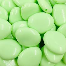 Miçanga Passante Oval Verde 30x25mm 30pçs Bijuterias 150g Miçanga Passante Oval Verde 30x25mm 30pçs Bijuterias 150g