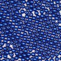 Miçanga Passante Pérola Abs Azul 6mm 100pçs 15g