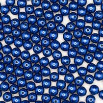 Miçanga Passante Pérola Abs Azul 8mm 200pçs 80g Miçanga Passante Pérola Abs Azul 8mm 200pçs 80g