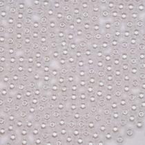 Miçanga Passante Pérola Abs Branca 6mm 500pçs 75g