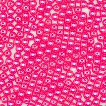 Miçanga Passante Pérola Abs Rosa 6mm 500pçs 75g