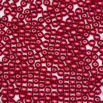 Miçanga Passante Pérola Abs Vinho 6mm 100pçs 15g