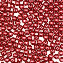 Miçanga Passante Pérola Abs Vinho 8mm 10pçs 4g