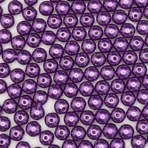 Miçanga Passante Pérola Lisa Abs 8mm 200pçs 80g Pulseira Escolha a Cor