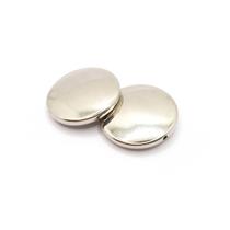 Miçanga Passante Redondo Chato Abs Níquel 25mm 60pçs 150g