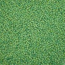 Miçanga Passante Redondo Vidro Verde 8/0 3mm 6400pçs 200g Miçanga Passante Redondo Vidro Verde 8/0 3mm 6400pçs 200g