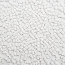 Miçanga Passante Vidrilho Tubo Branco 2mm 4000pçs 50g