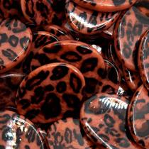 Miçanga Pastilha Passante Oval Rosa com Preto 30x34mm 50pçs 195g Miçanga Pastilha Passante Oval Rosa com Preto 30x34mm 50pçs 195g