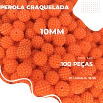 Miçanga Perola Craquelada 10MM - 100 Peças