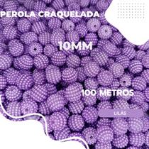 Miçanga Perola Craquelada 10MM - 100 Peças