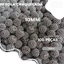 Miçanga Perola Craquelada 10MM - 100 Peças