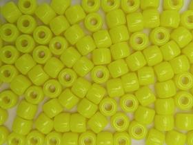Miçanga Tererê 8x10mm 500g Cor 111 Amarelo Neon Leitoso