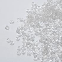 Miçanga Transparente com Miolo 6/0 4mm - 1240 peças - 100g Miçanga Transparente com Miolo 6/0 4mm - 1240 peças - 100g