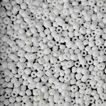 Miçanga Vidro Branco Leitoso 3,6mm 100g p/ Guia Umbanda