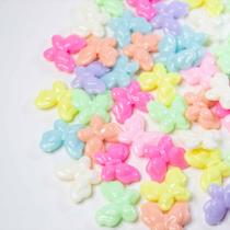 MiçangaI Infantil Borboleta Candy Color 20MM 90 Uni 109g