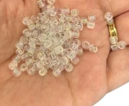 Miçangão, Miçangas de Vidro Leitosa e Cristal, Pacote 6/0 para guia religiosa, pulseira, colar