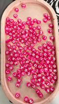 Miçangas 50 gr. aprox. 350 Letras alfabeto pulseiras artesanato colares monte voce mesmo