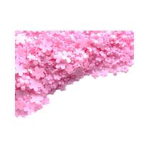Miçangas Acrílicas Com Parte Traseira Plana, Pequenas Flores Misturadas, 300-500 Peças, 3/6mm, Para