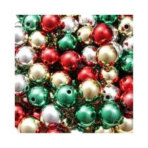 Miçangas Acrílicas Mixcolor 8-20MM Vibrantes Para Confecção De Joias De Natal, Miçangas Brilhantes E