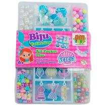 Miçangas Bijuteria Infantil Pulseira Colar Sereia Plus