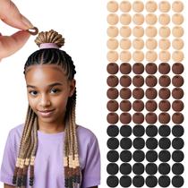 Miçangas de cabelo de silicone Everfunny, 90 unidades para mulheres e meninas, tranças