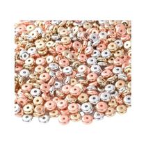 Miçangas De Espaçamento CCB De Cores Mistas 6mm, Miçangas Soltas Em Formato Oval, Redondo E Plano,