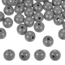 Miçangas de madeira PATIKIL Grey 16 mm, naturais, 100 unidades para artesanato DIY